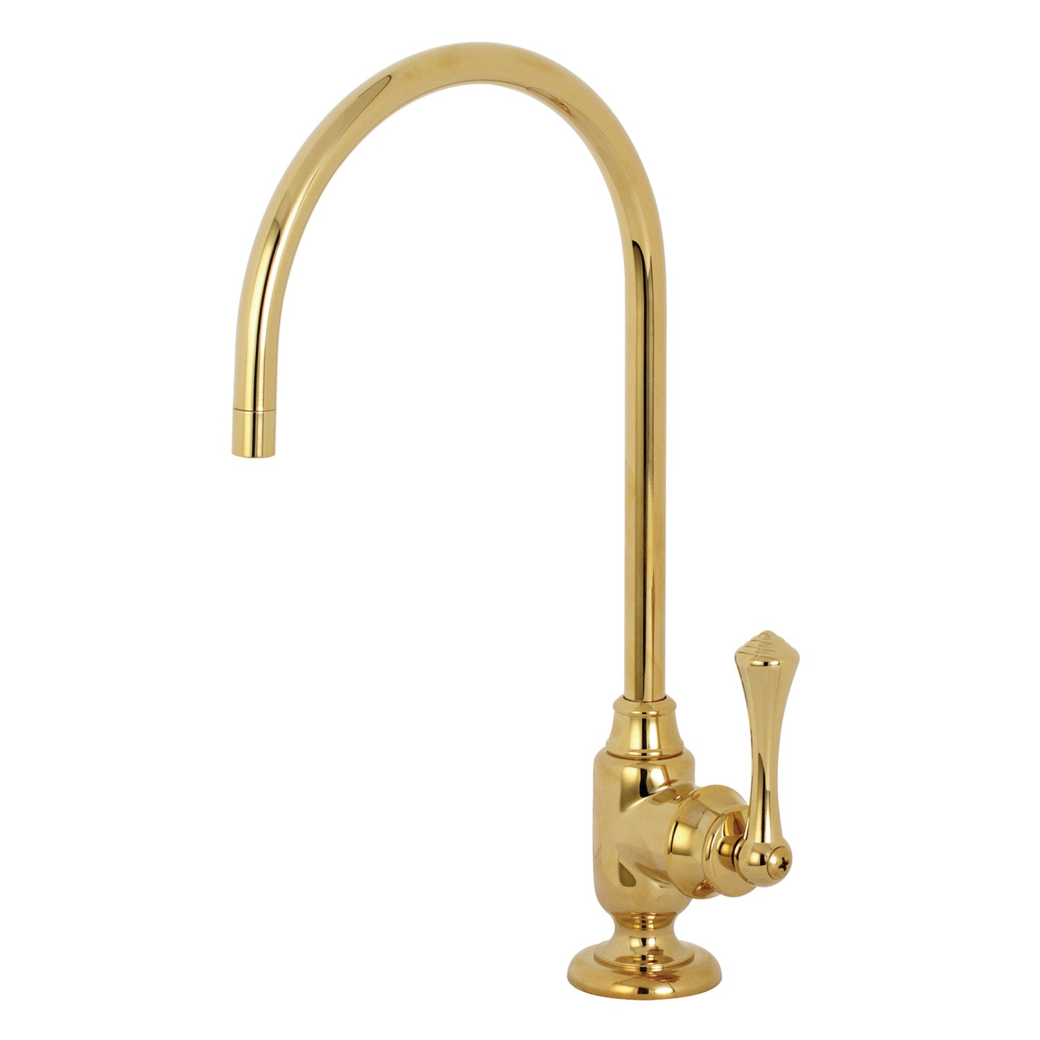 Kingston Tulare KS5192BL - Vintage Single-Handle 1-Hole Deck Mount Water Filtration Faucet, Polished Brass — image 1